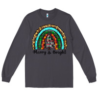 Smoke merry and bright rainbow christmas Long Sleeve Tee - RanaPortraitStore