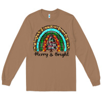 Toasted Coconut merry and bright rainbow christmas Long Sleeve Tee - RanaPortraitStore