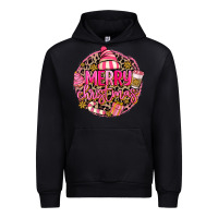 Black pink merry christmas Urban Hoodie - MaliasSmallBusiness