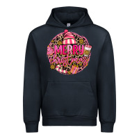 Navy pink merry christmas Urban Hoodie - MaliasSmallBusiness