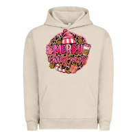 Pigment French Oak pink merry christmas Urban Hoodie - MaliasSmallBusiness
