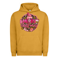 Pigment Peanut Butter pink merry christmas Urban Hoodie - MaliasSmallBusiness