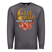 Charcoal Heather stay wild moon child Premium Sweatshirt - JahusDesignShop