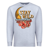 Heather Grey stay wild moon child Premium Sweatshirt - JahusDesignShop