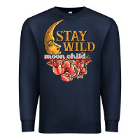 Navy stay wild moon child Premium Sweatshirt - JahusDesignShop