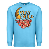Ocean Blue stay wild moon child Premium Sweatshirt - JahusDesignShop