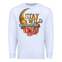 White stay wild moon child Premium Sweatshirt - JahusDesignShop