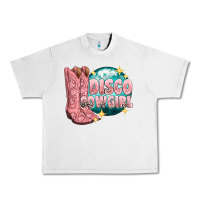 Lunar Rock western disco cowgirl Urban Heavy Tee - texasbilliewilder
