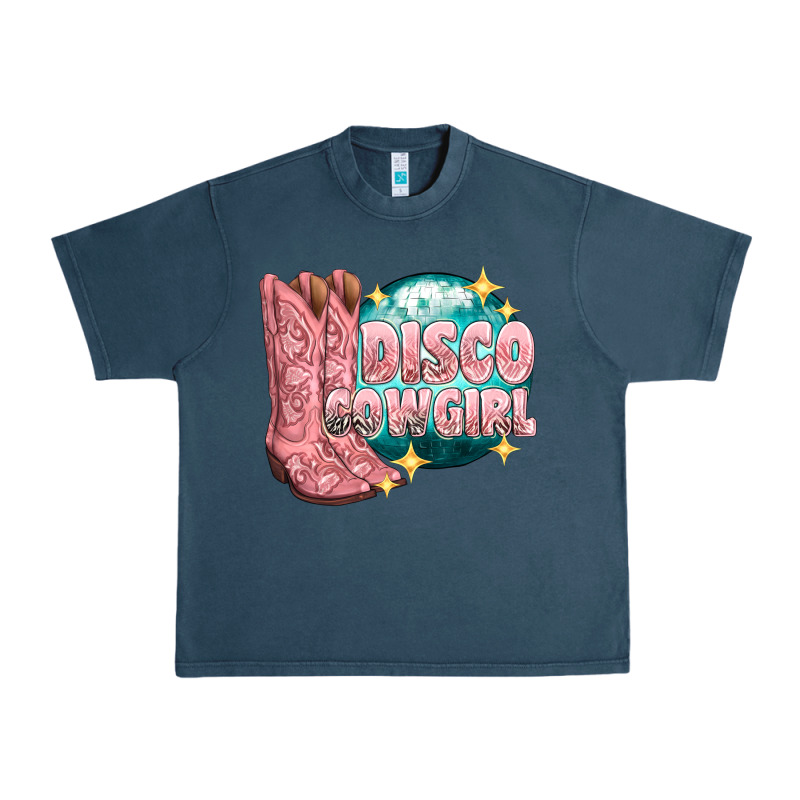 Western Disco Cowgirl Urban Heavy Tee by texasbilliewilder | Teevron