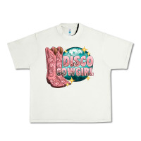 Pistachio western disco cowgirl Urban Heavy Tee - texasbilliewilder