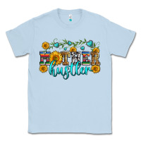 Dusty Blue mother hustler Classic Tee - Zillion Design Studio