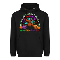 Black happy hallothanksmas Heavyweight Hoodie - JahusDesignShop