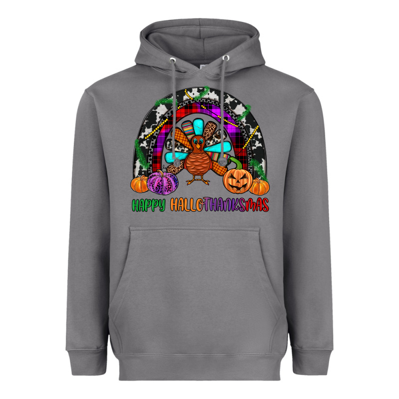 Happy Hallothanksmas Heavyweight Hoodie by JahusDesignShop | Teevron