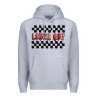 Heather Grey lover boy Premium Hoodie - MaliasSmallBusiness
