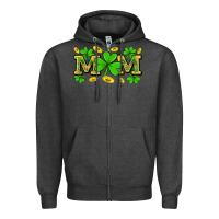 Charcoal Heather St. patricks day mom Zipper Hoodie - Neo Western