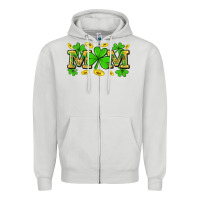 Dove Grey St. patricks day mom Zipper Hoodie - Neo Western