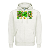 Oatmeal Heather St. patricks day mom Zipper Hoodie - Neo Western