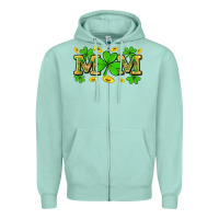 Seafoam St. patricks day mom Zipper Hoodie - Neo Western