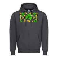 Smoke St. patricks day mom Zipper Hoodie - Neo Western