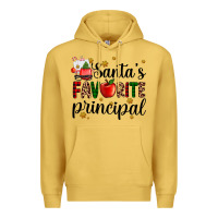 Antique Gold santa's favorite principal Premium Hoodie - AdoDesignShop