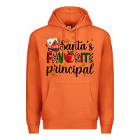 Carrot santa's favorite principal Premium Hoodie - AdoDesignShop
