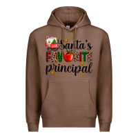Chestnut santa's favorite principal Premium Hoodie - AdoDesignShop