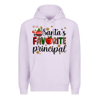 Lilac santa's favorite principal Premium Hoodie - AdoDesignShop