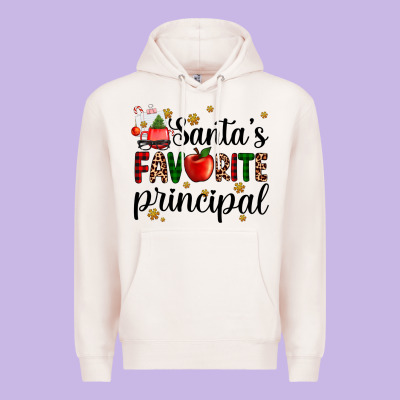 Santa's Favorite Principal Premium Hoodie Designed By Adodesignshop