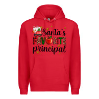 Red santa's favorite principal Premium Hoodie - AdoDesignShop