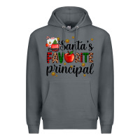 Rock santa's favorite principal Premium Hoodie - AdoDesignShop