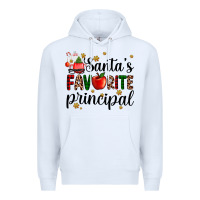 White santa's favorite principal Premium Hoodie - AdoDesignShop