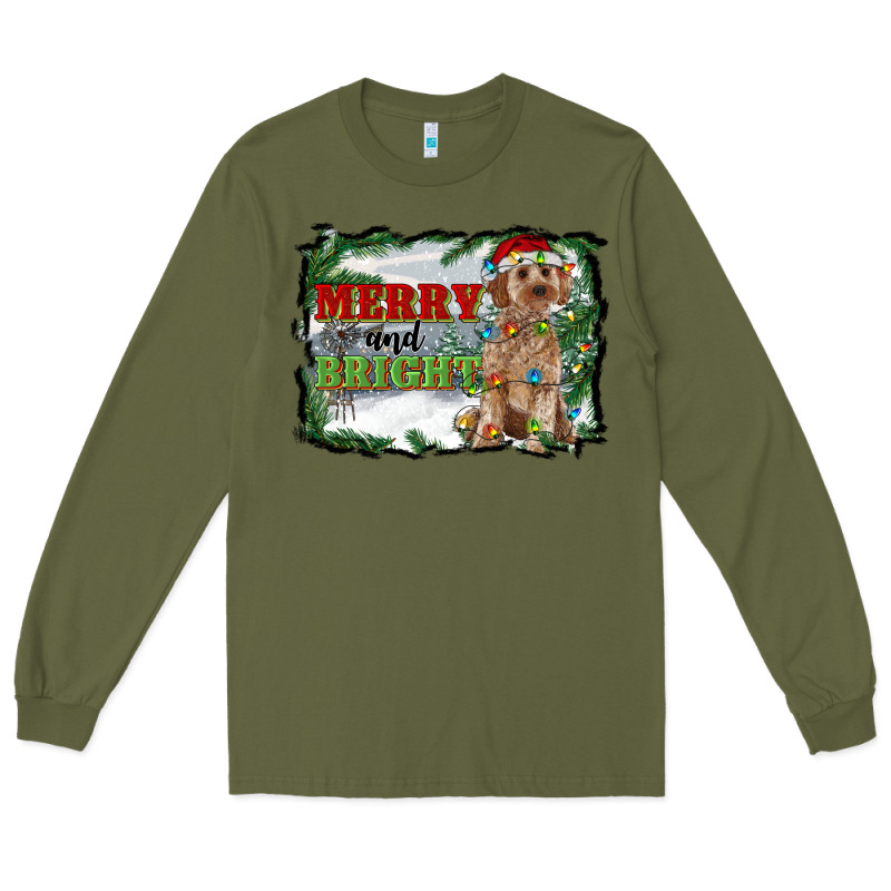 Merry And Bright Cockapoo Long Sleeve Tee by RanaPortraitStore | Teevron