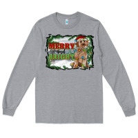 Heather Grey merry and bright cockapoo Long Sleeve Tee - RanaPortraitStore