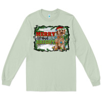 Matcha merry and bright cockapoo Long Sleeve Tee - RanaPortraitStore
