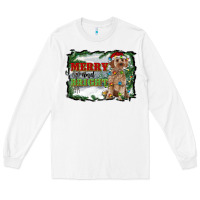 White merry and bright cockapoo Long Sleeve Tee - RanaPortraitStore