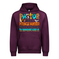 Mauve Wine Pastor not a miracle worker Urban Hoodie - MaliasSmallBusiness