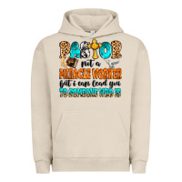 Pigment French Oak Pastor not a miracle worker Urban Hoodie - MaliasSmallBusiness