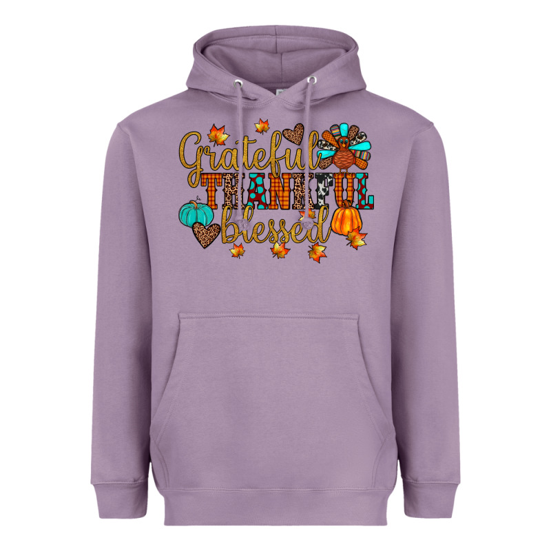 Grateful Thankful Blessed Heavyweight Hoodie by JahusDesignShop | Teevron
