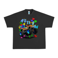 Pigment Black monster truck autism Urban Heavy Tee - Zillion Design Studio