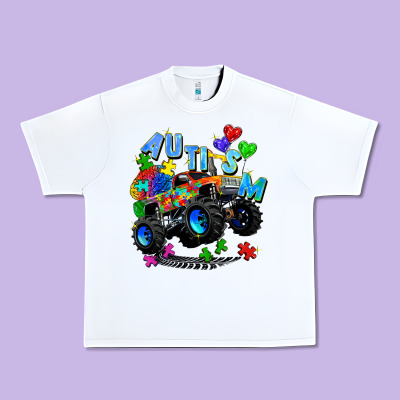 Monster Truck Autism Urban Heavy Tee Designed By Zillion Design Studio