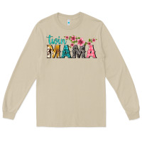 Mushroom twin mama with flowers Long Sleeve Tee - texasbilliewilder