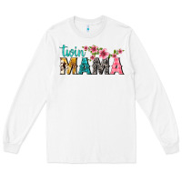 White twin mama with flowers Long Sleeve Tee - texasbilliewilder