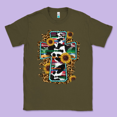 Western Cross Classic Tee Designed By Ranaportraitstore