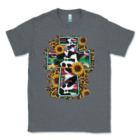 Charcoal Heather western cross Classic Tee - RanaPortraitStore