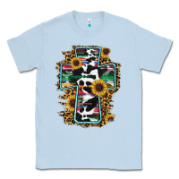 Dusty Blue western cross Classic Tee - RanaPortraitStore
