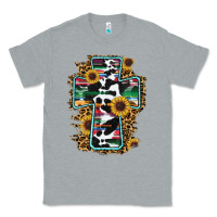 Heather Grey western cross Classic Tee - RanaPortraitStore