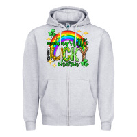 Heather Grey St. Patrick's Day Mommy's little lucky charm Zipper Hoodie - Neo Western