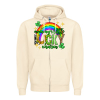 Sandshell St. Patrick's Day Mommy's little lucky charm Zipper Hoodie - Neo Western