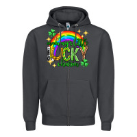 Smoke St. Patrick's Day Mommy's little lucky charm Zipper Hoodie - Neo Western