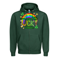 Sports Green St. Patrick's Day Mommy's little lucky charm Zipper Hoodie - Neo Western